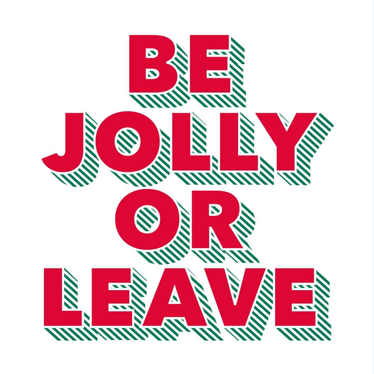 Funny Christmas Cocktail Napkins | Jolly or Leave - 20ct: Default Title