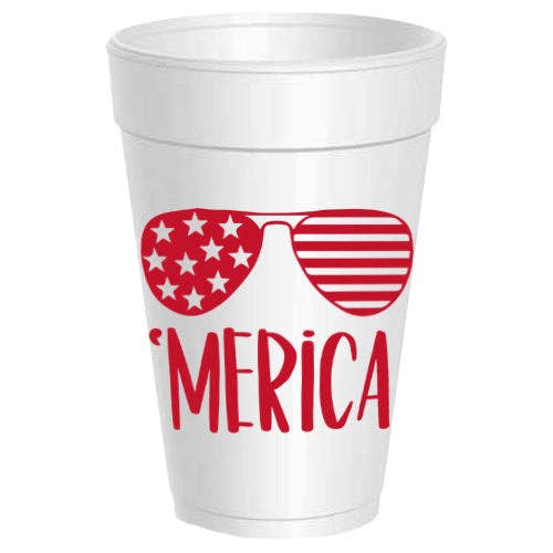 Merica Sunglasses - 10 pack: Red