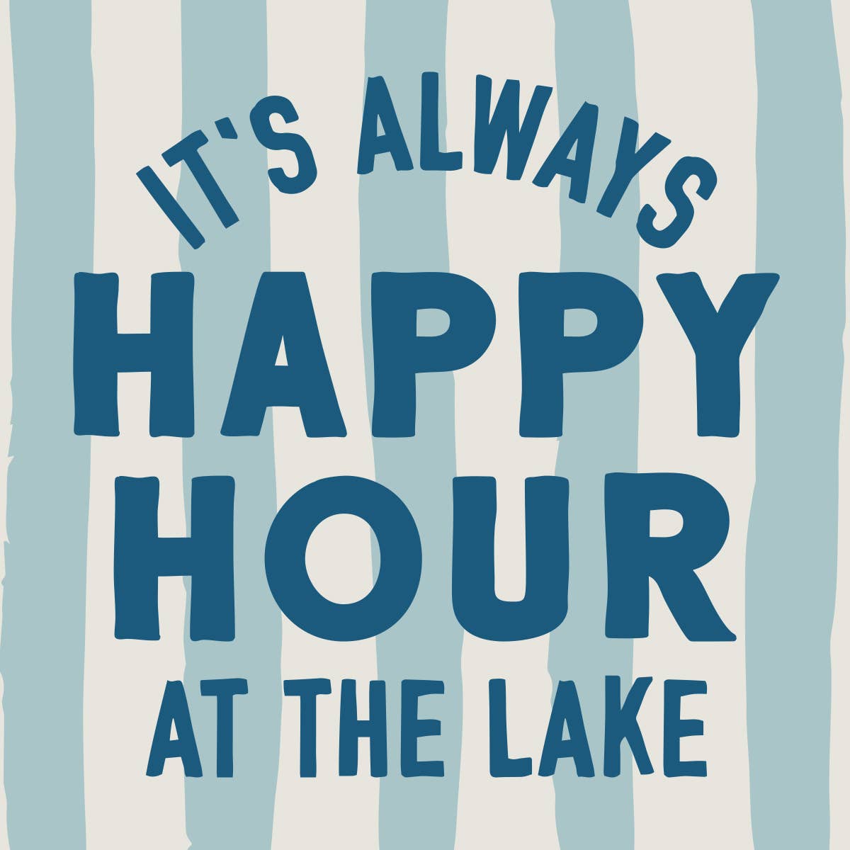 Funny Party Cocktail Napkins | Happy Hour At The Lake