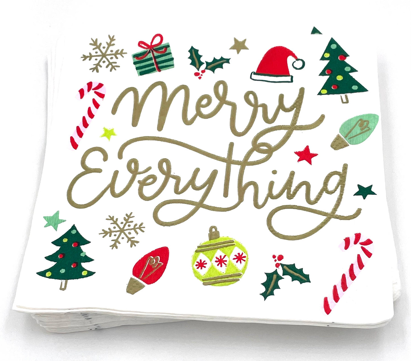 Christmas Cocktail Napkins | Merry Everything - 20ct: Default Title