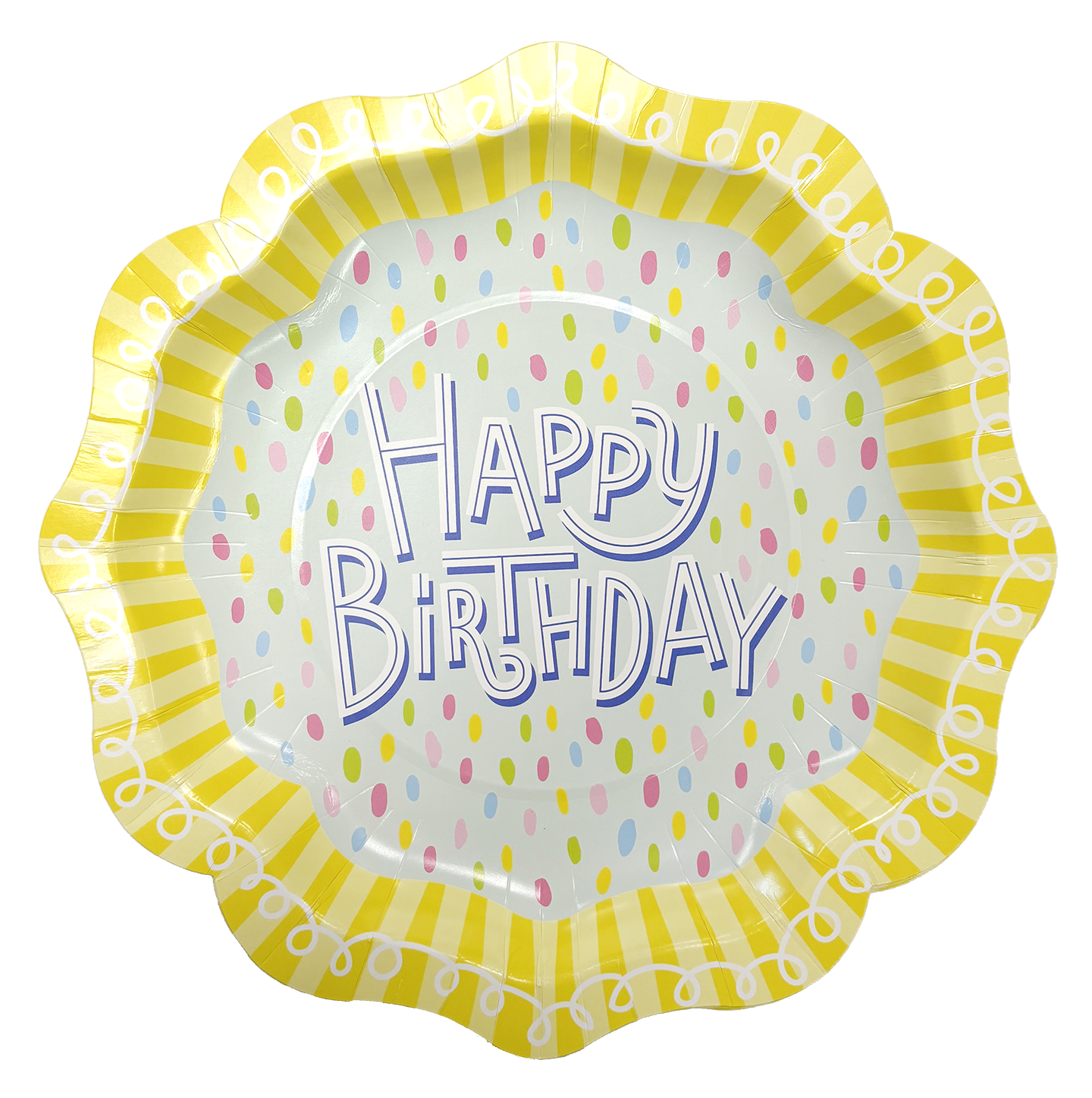 Happy Birthday Dots Plate