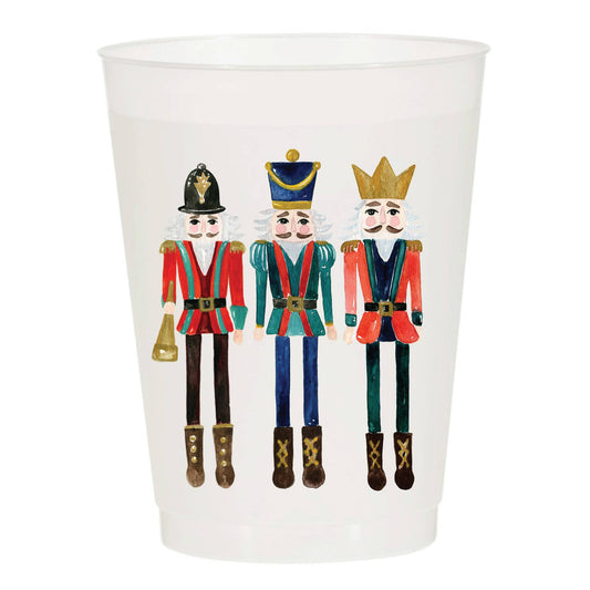 Nutcrackers Frosted Cups - Christmas: Pack of 6