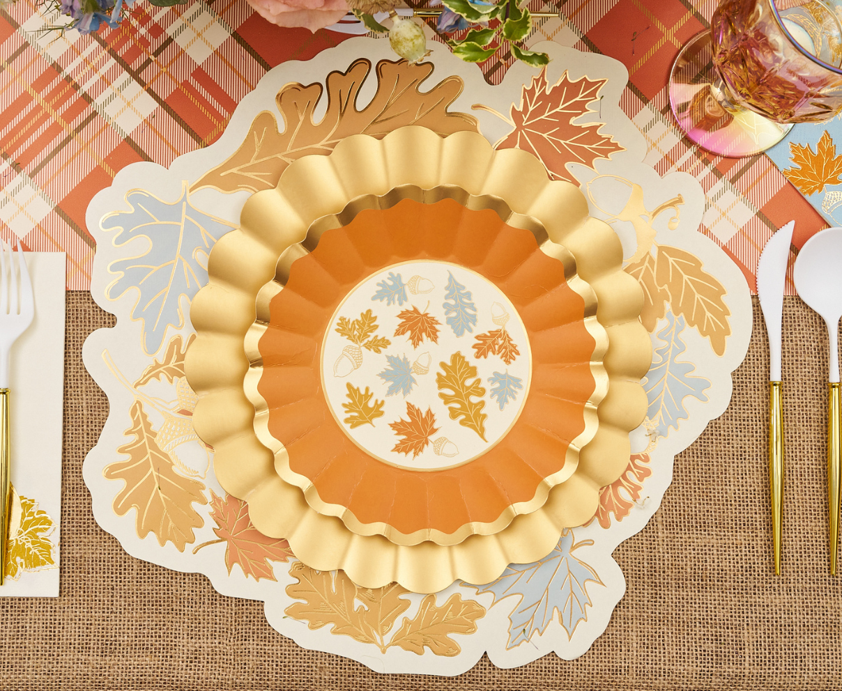 Gilded Harvest Salad Plates/8pk