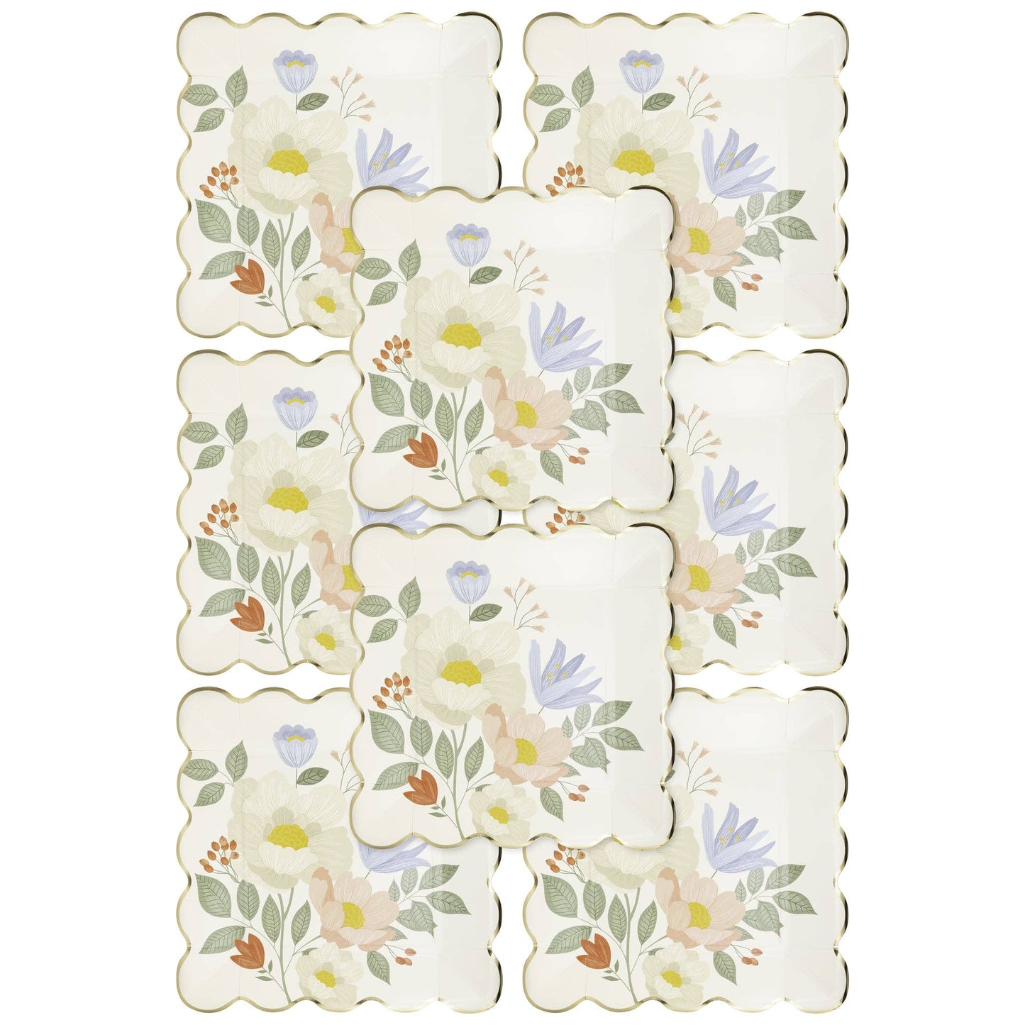 Floral Corner Dinner Plate