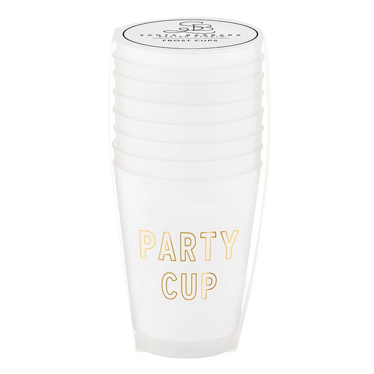 Party Cup Gold Foil Frost Cups 16oz