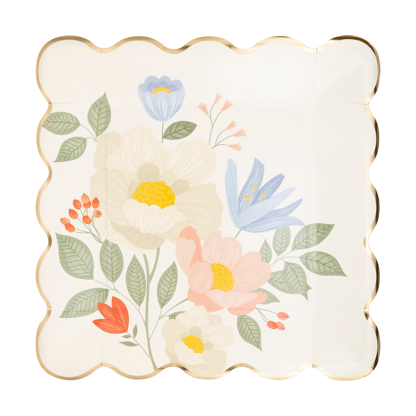 Floral Corner Dinner Plate