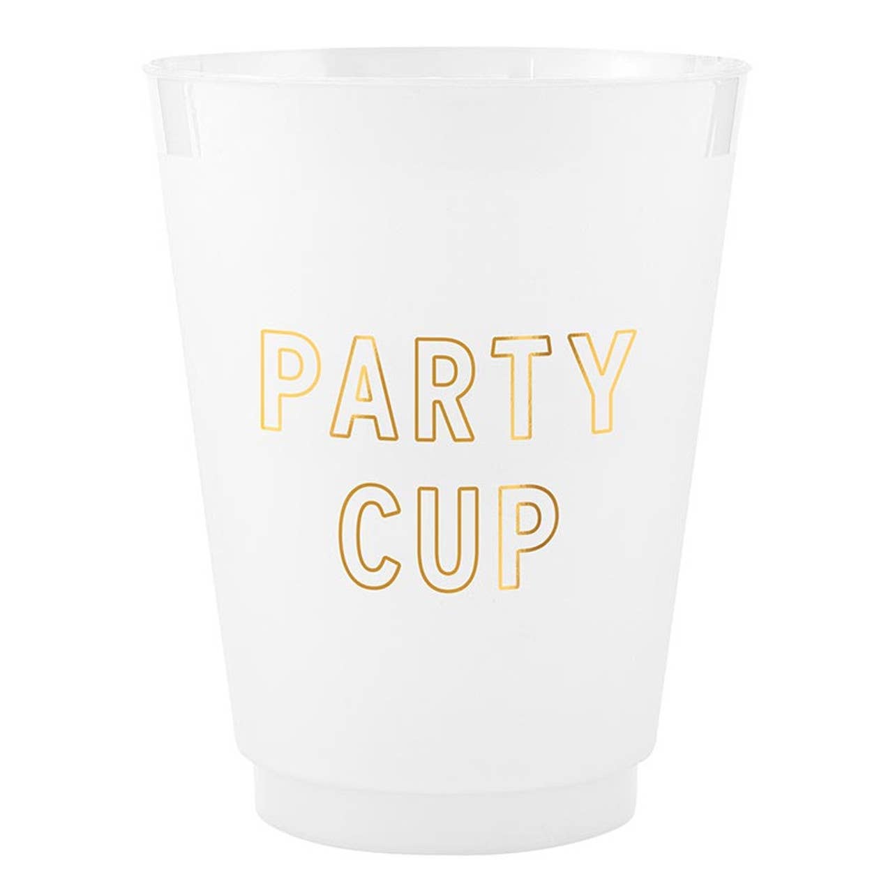 Party Cup Gold Foil Frost Cups 16oz