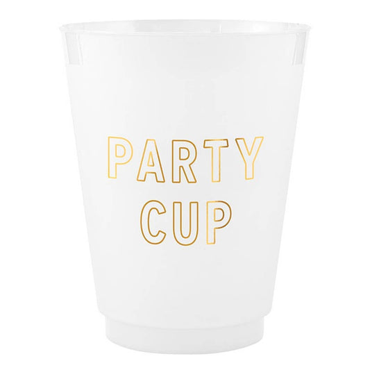 Party Cup Gold Foil Frost Cups 16oz