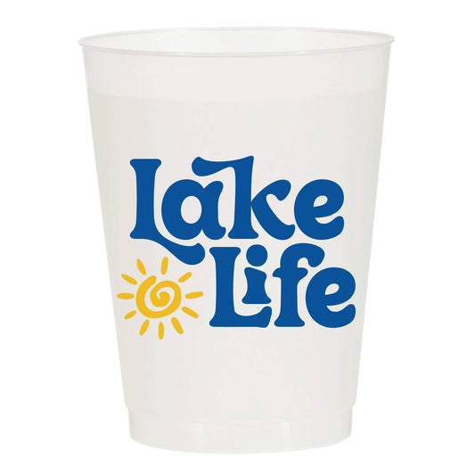 Lake Life Sun Frosted Cups: Pack of 6