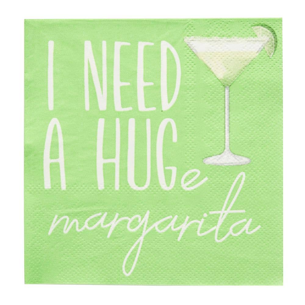 'I Need a Huge Margarita' Cocktail Napkins/26pk