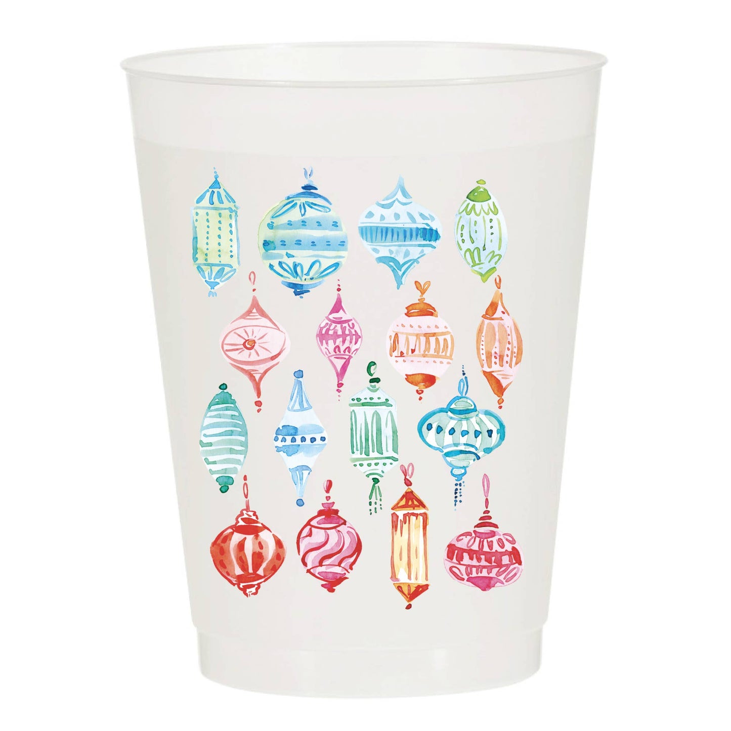 Christmas Ornaments Frosted Cups - Christmas : Pack of 6