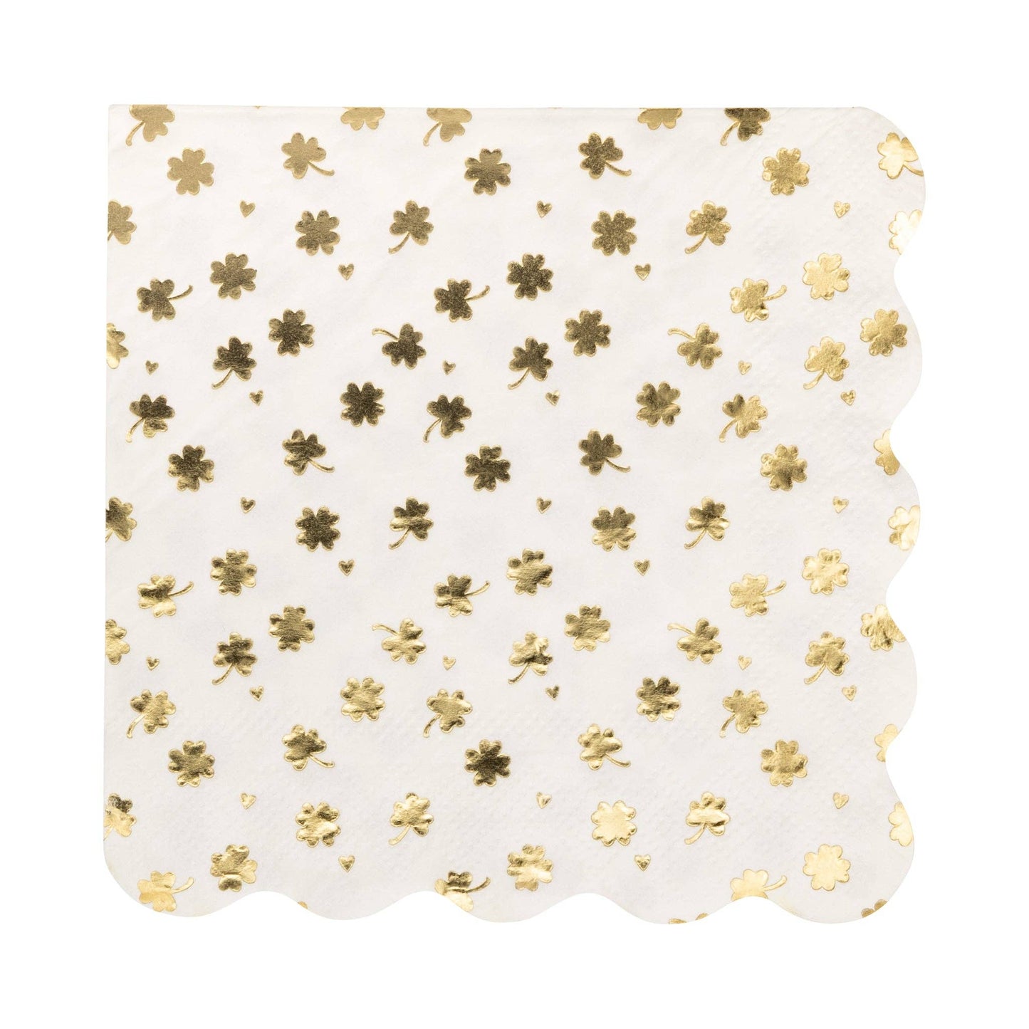 FOIL Shamrocks Cocktail Napkin