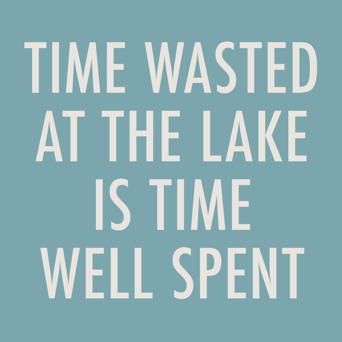 Lake Funny Cocktail Napkins | Time Wasted