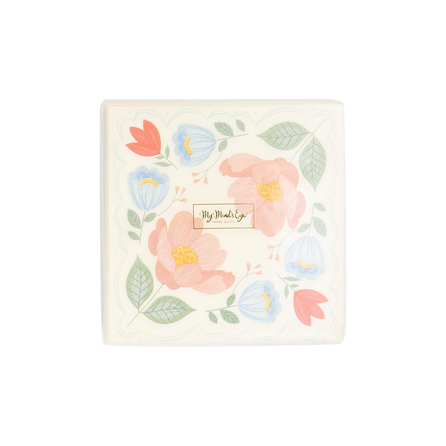 Floral Corner Bev Napkins