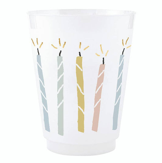 Candles w/ Gold Foil Frost Cups 16 oz