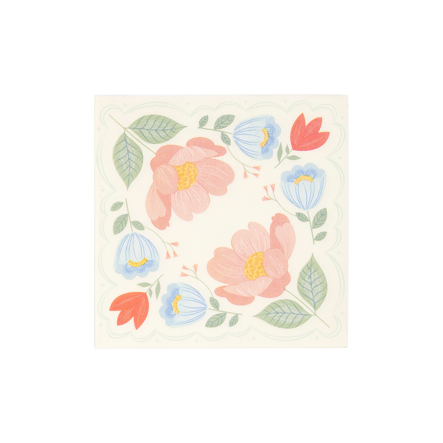 Floral Corner Bev Napkins