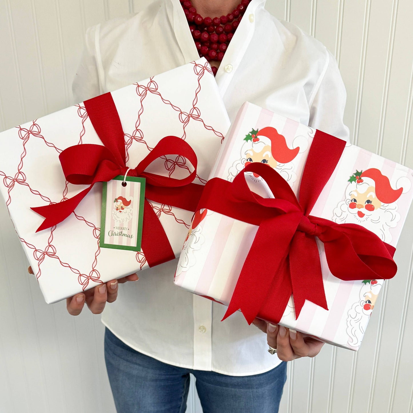 Continuous Roll Gift Wrap | Santa Cabana Stripes