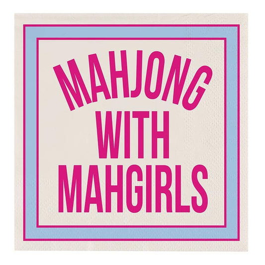 Beverage Napkins - Mahjong w/ Mah Girls - 20ct: 5" sq