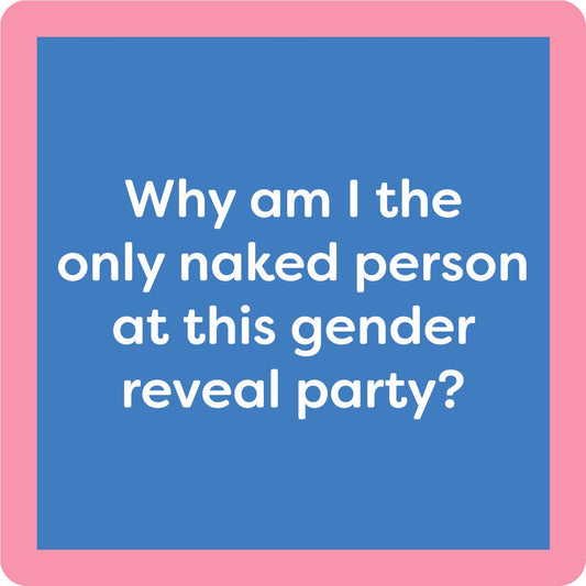 COASTER Gender Reveal | Funny Party Gift | Home Bar Decor