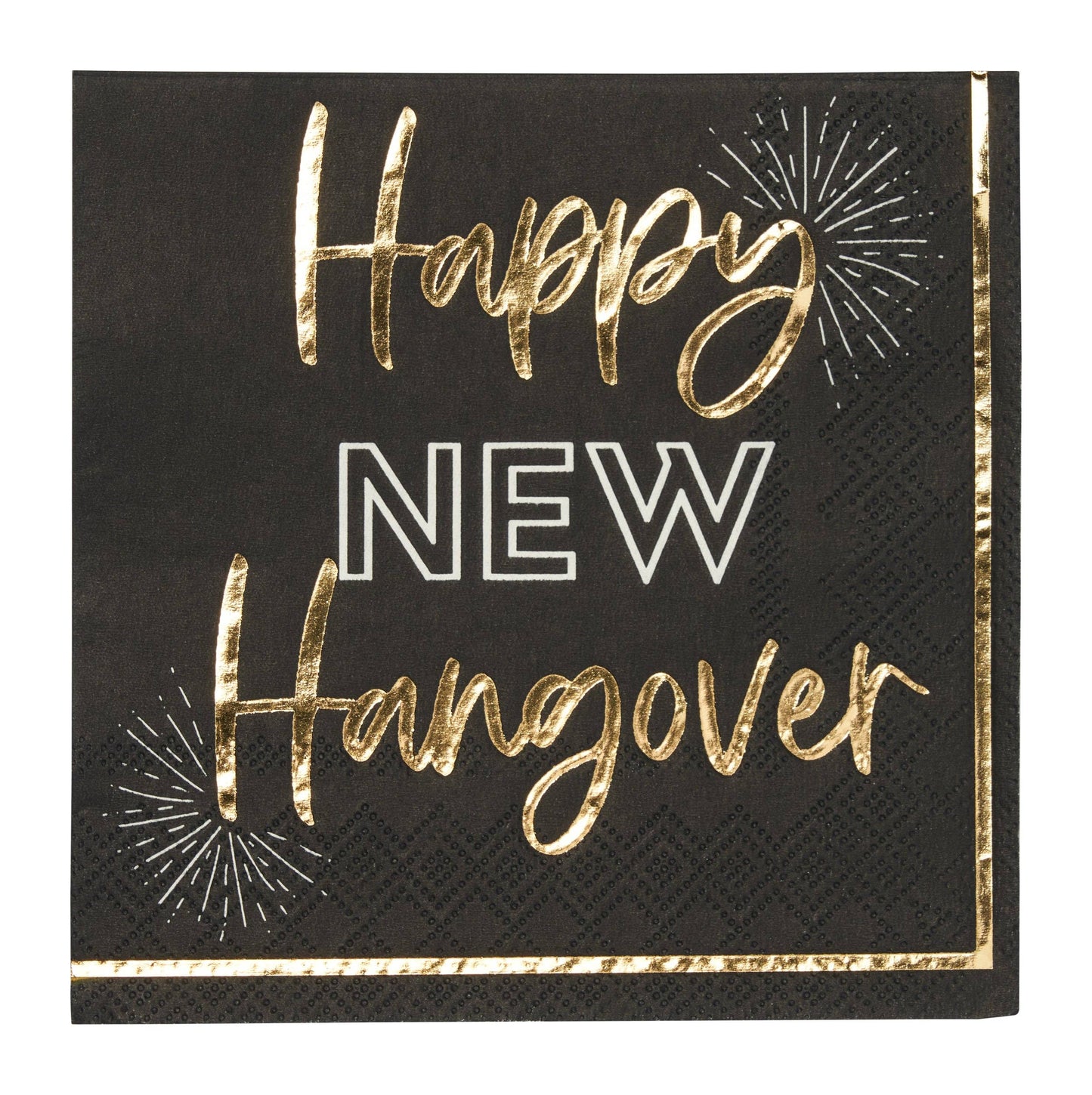 Happy New Hangover New Years Cocktail Napkin
