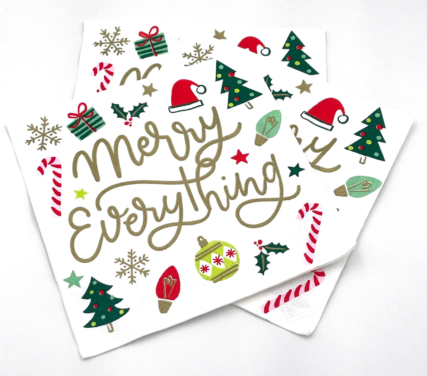 Christmas Cocktail Napkins | Merry Everything - 20ct: Default Title