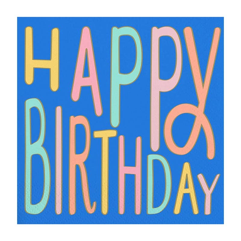 Happy Birthday -Beverage Napkins