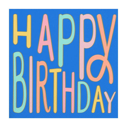 Happy Birthday -Beverage Napkins