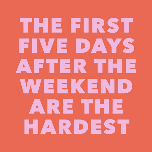 Festive Party Cocktail Funny Napkins | The First Five Days