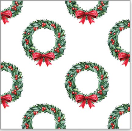 Continuous Roll Gift Wrap | Berry Wreath